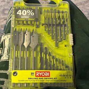 Ryobi Yellow Drilling and Driving Kit